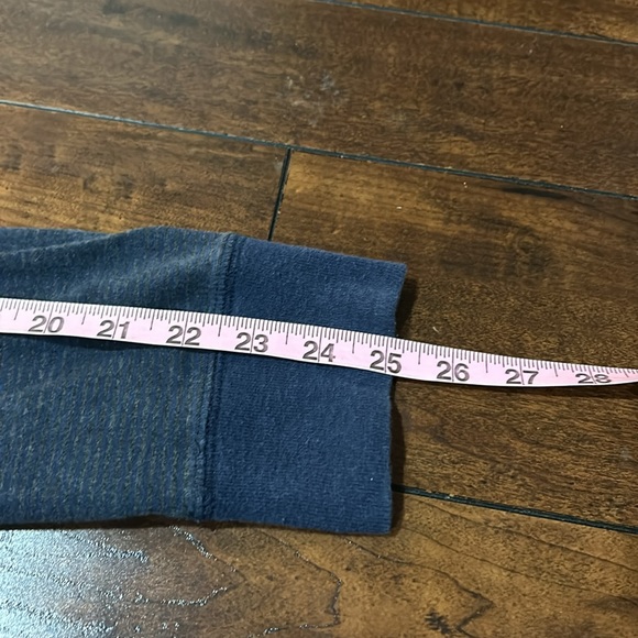 Vintage Lightweight Striped Quarter Button Henley Hoodie Size Large - Picture 9 of 9